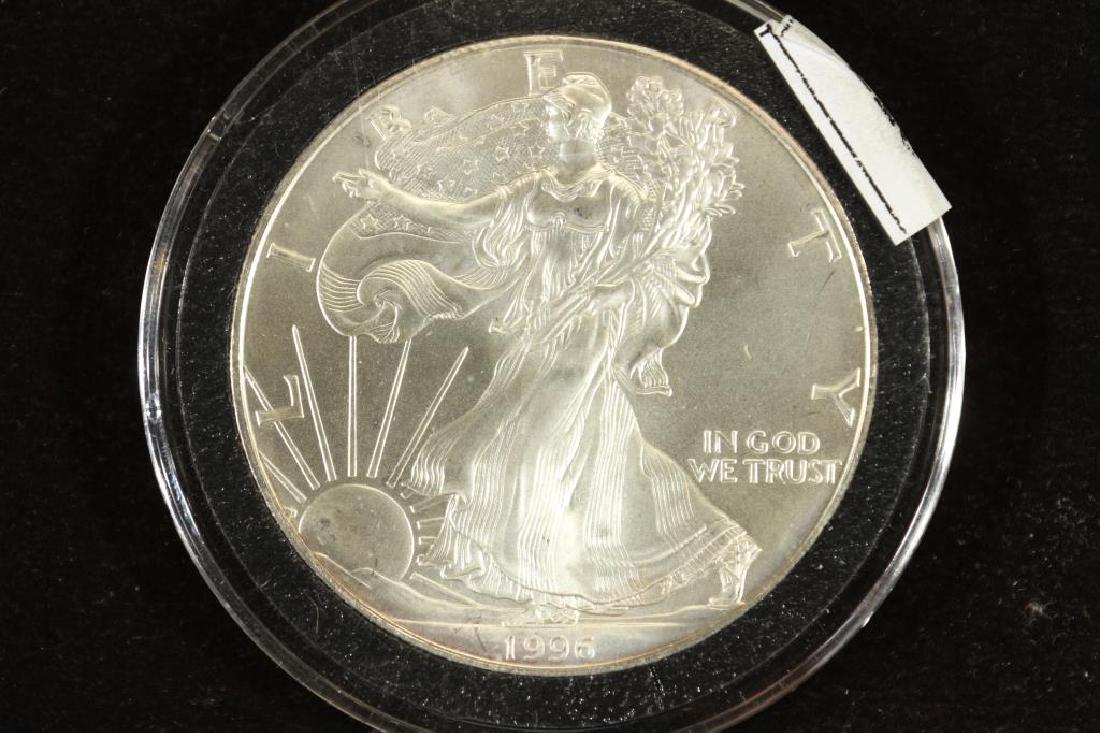 1996 AMERICAN SILVER EAGLE UNC (1 of 2)