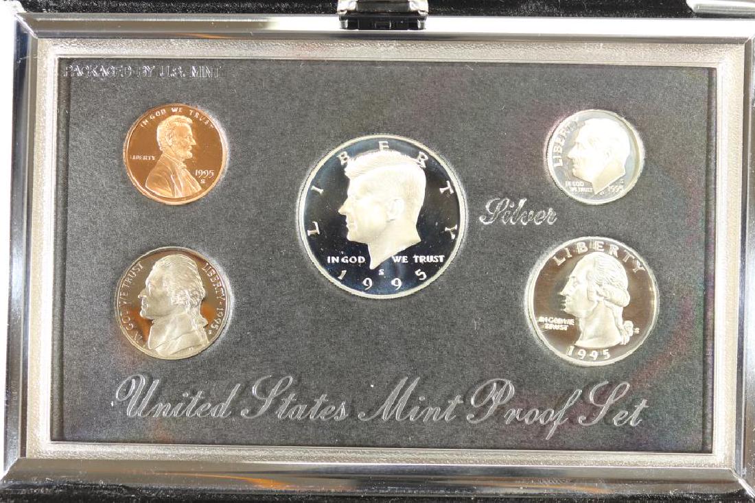 1995 US SILVER PREMIER PROOF SET (WITH BOX) (1 of 3)