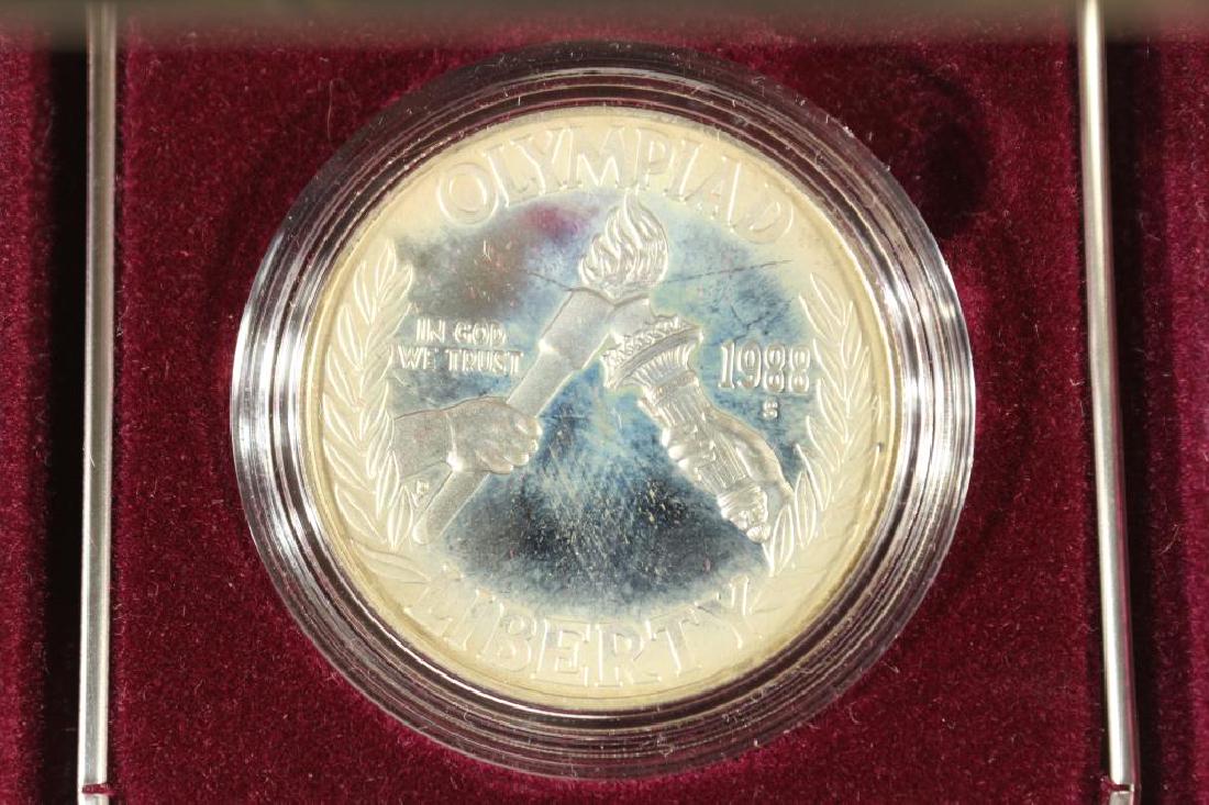 1988-S US OLYMPIC PROOF SILVER DOLLAR (1 of 3)