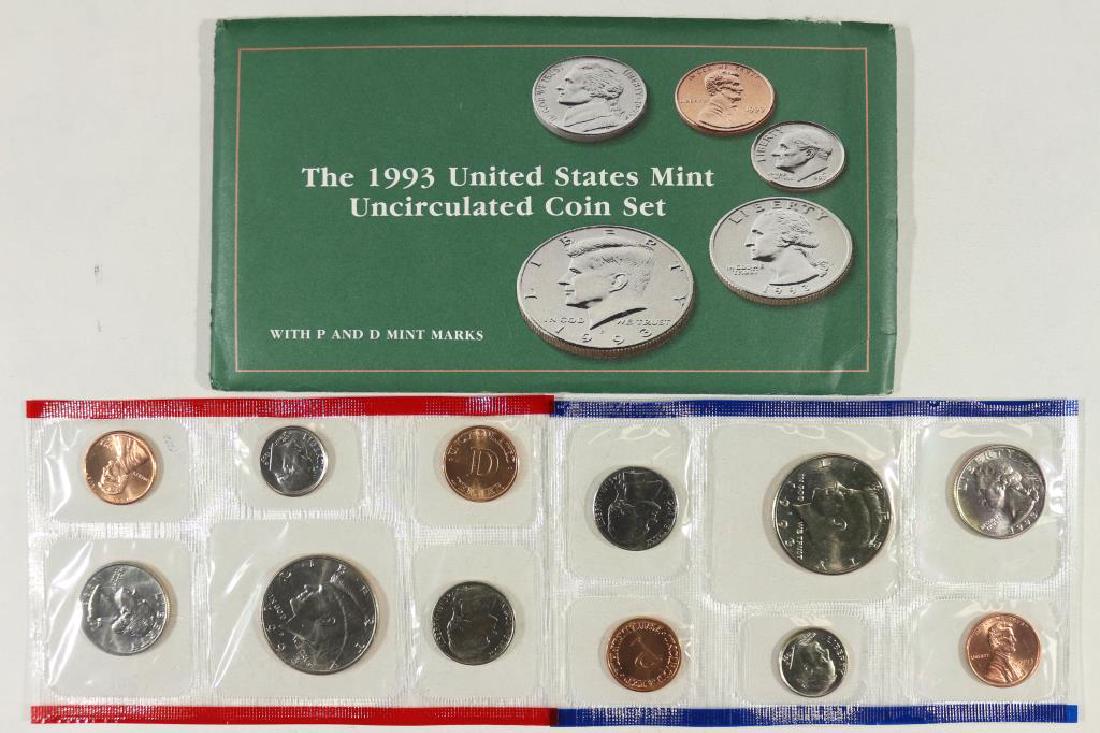 1993 US MINT SET (UNC) P/D (WITH ENVELOPE) (1 of 2)