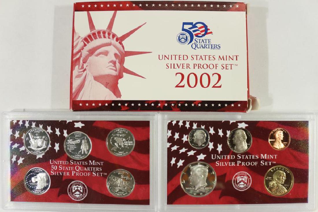 2002 US SILVER PROOF SET (WITH BOX) (1 of 2)