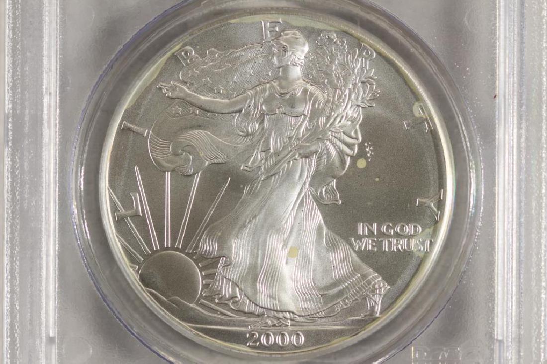 2000 AMERICAN SILVER EAGLE PCGS MS68 1ST STRIKE (1 of 3)