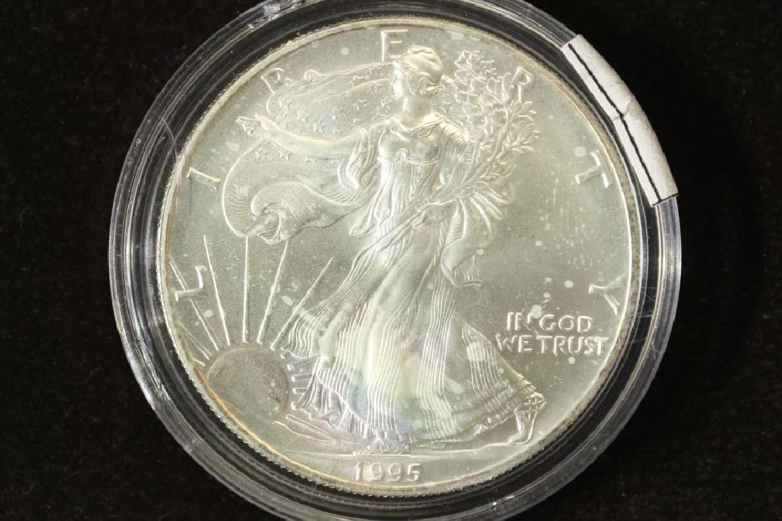 1995 AMERICAN SILVER EAGLE UNC (1 of 2)