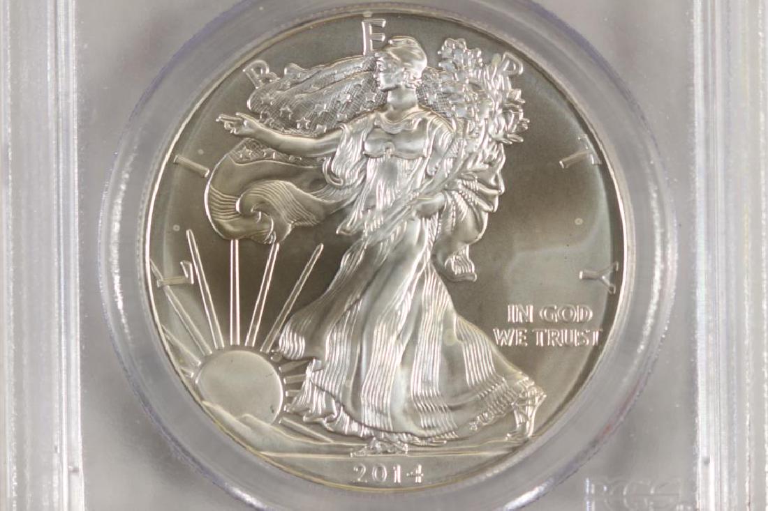 2014 (S) AMERICAN SILVER EAGLE PCGS MS69 1ST (1 of 3)