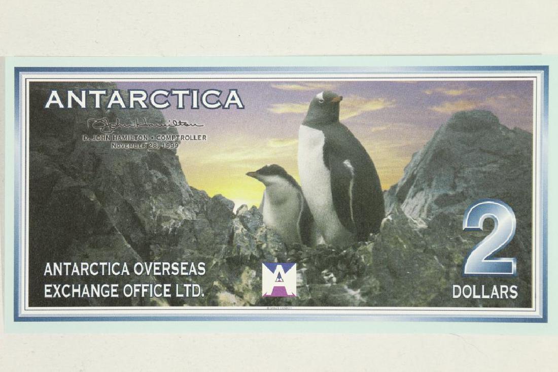 1999 ANTARCTICA $2 PENGUINS CRISP UNC: You must call us at 1-763-862-8302 or email us at bidalotauction@aol.com with your credit card number directly. Thanks.