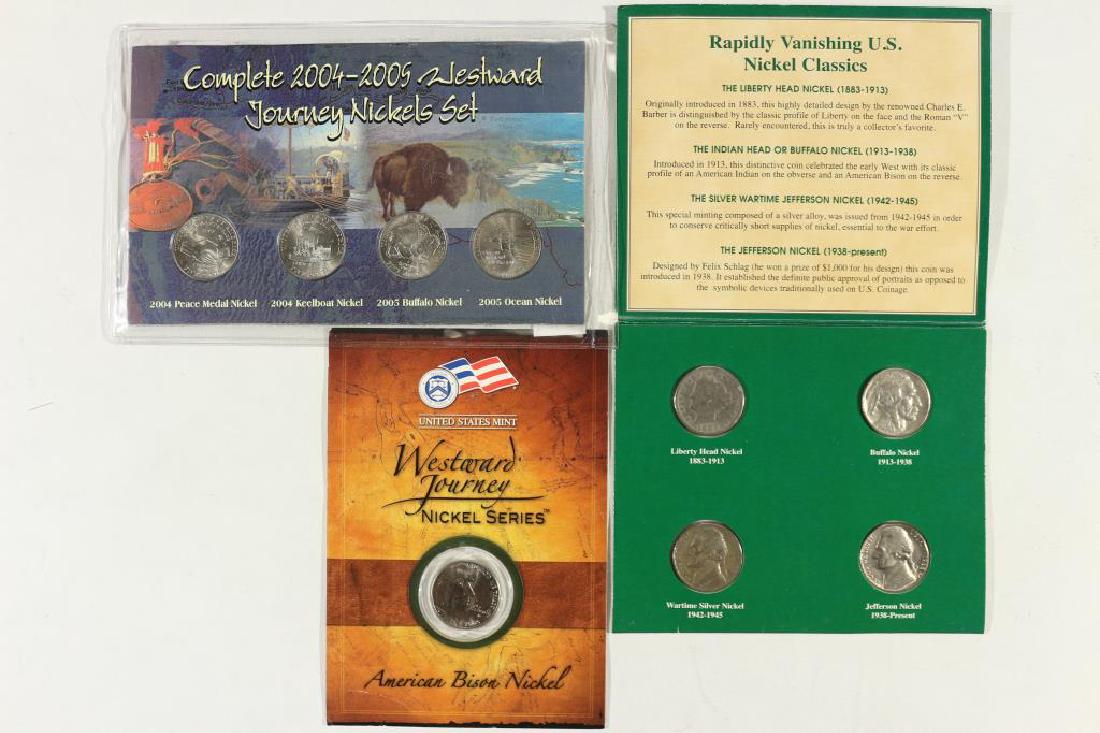 3 US COIN SETS, 2004-2005 WESTWARD JOURNEY NICKELS (1 of 2)