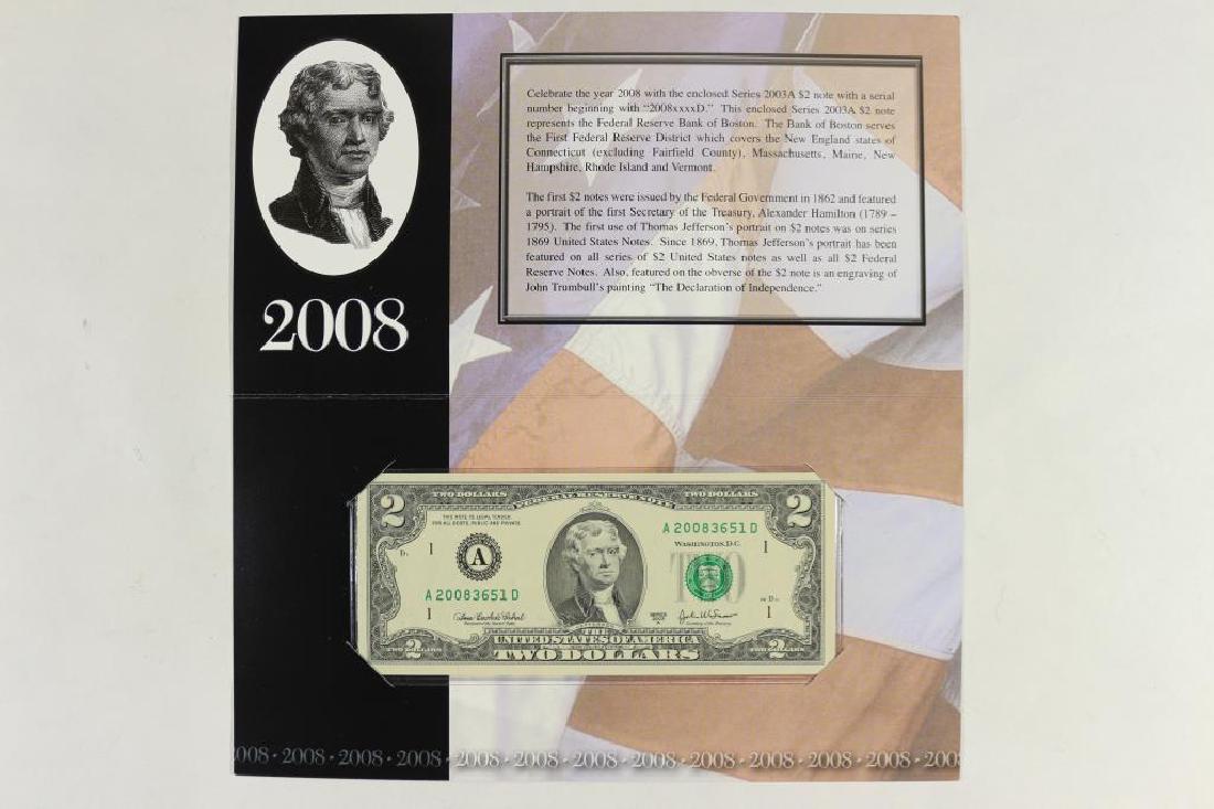2008 BOSTON $2 SINGLE NOTE 2003-A FRN SERIAL (1 of 3)