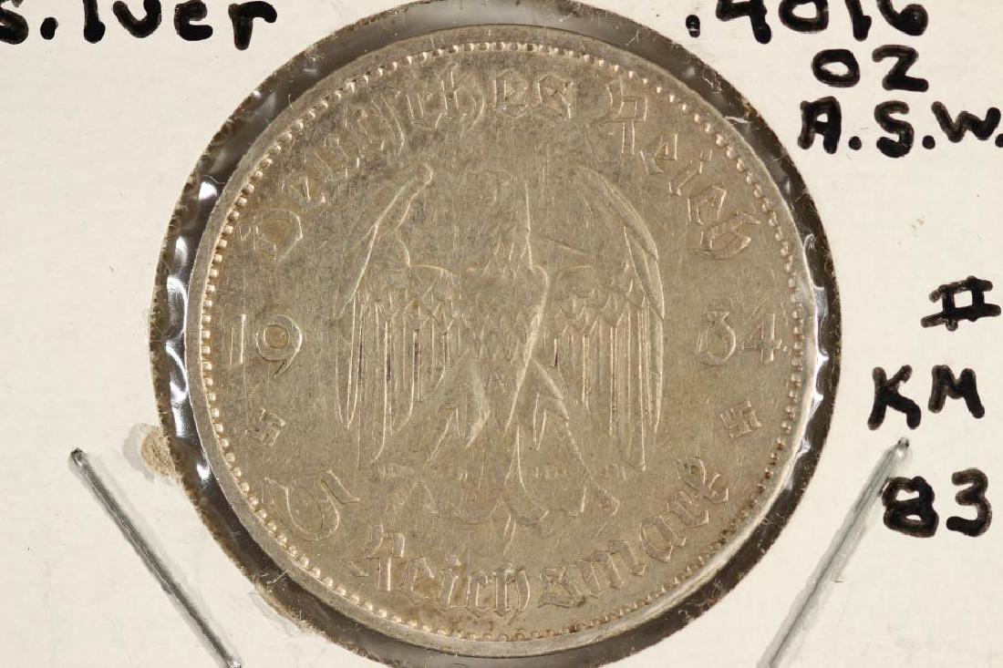 1934-A GERMAN SILVER 5 MARK (1 of 2)