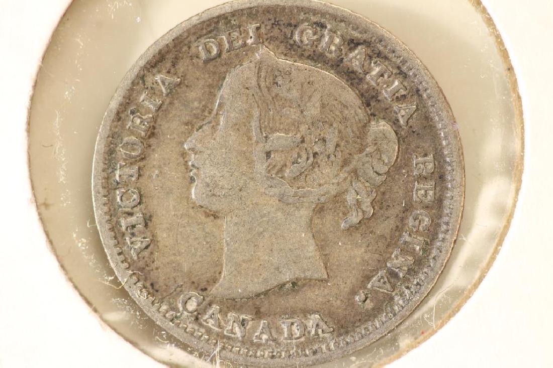 1892 CANADA SILVER 5 CENTS (FINE) RETAIL $22.00 (1 of 2)