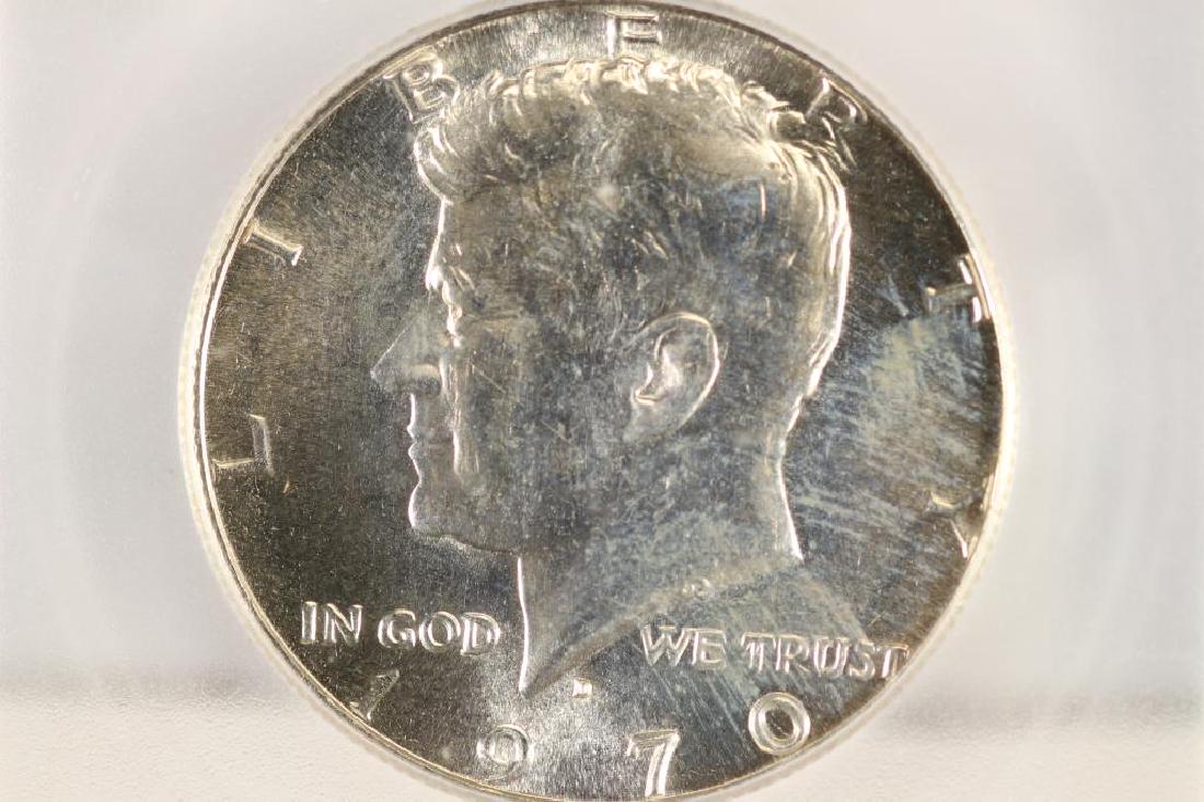 1970-D 40% SILVER JOHN F. KENNEDY HALF ICG MS62 (1 of 3)