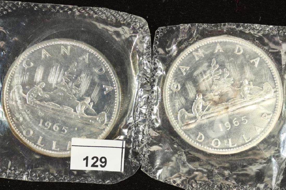 2-1965 CANADA SILVER DOLLARS BU (1 of 2)