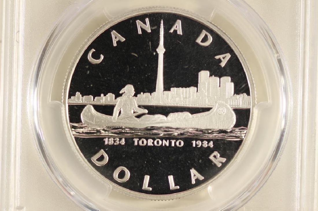 1984 CANADA TORONTO SILVER DOLLAR PCGS PR69 DCAM (1 of 3)