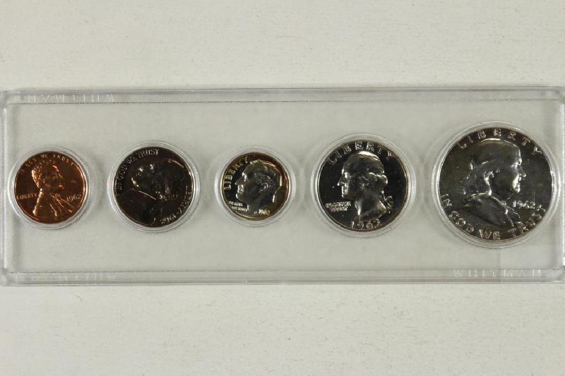 1962 US SILVER PROOF SET IN PLASTIC CASE (1 of 2)