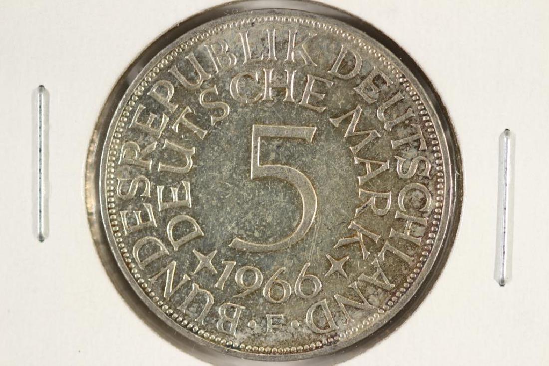1966-F GERMAN SILVER 5 MARK (1 of 2)