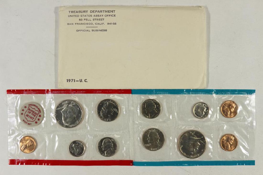 1971 US MINT SET (UNC) P/D/S (WITH ENVELOPE) (1 of 2)