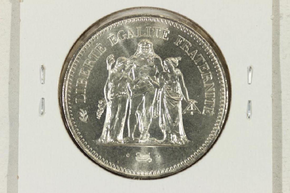 1978 FRANCE SILVER 50 FRANCS UNC .8680 OZ. ASW (1 of 2)