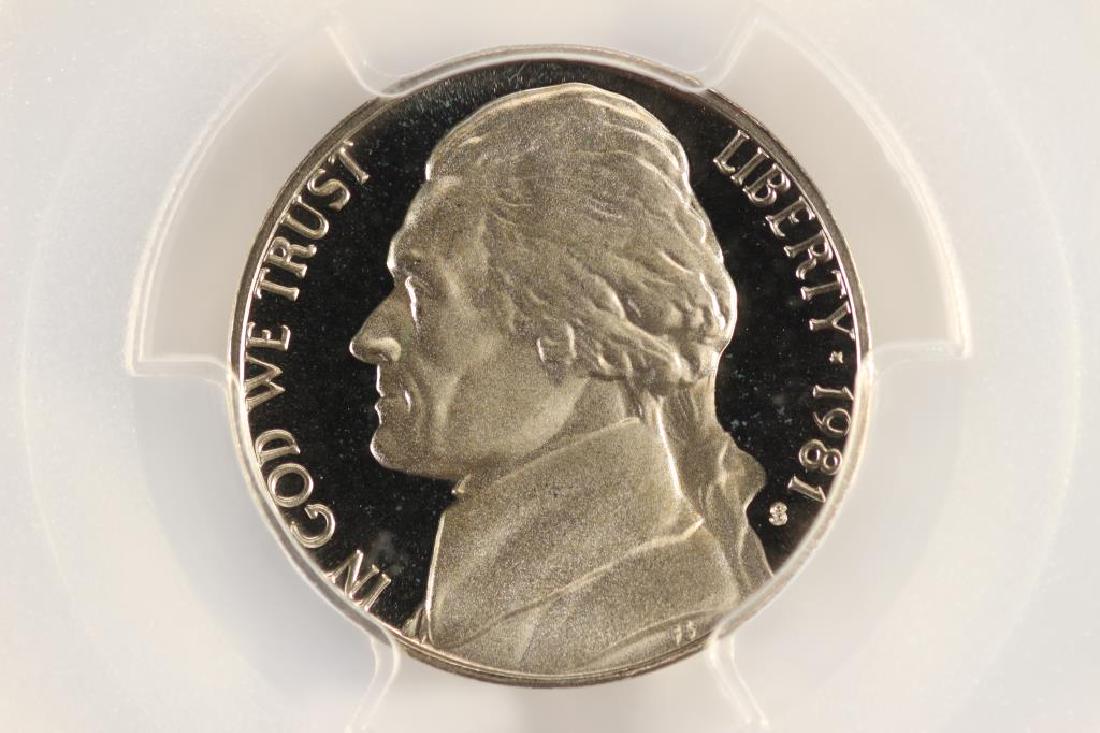 1981-S TYPE I JEFFERSON NICKEL PCGS PR69 DCAM (1 of 3)