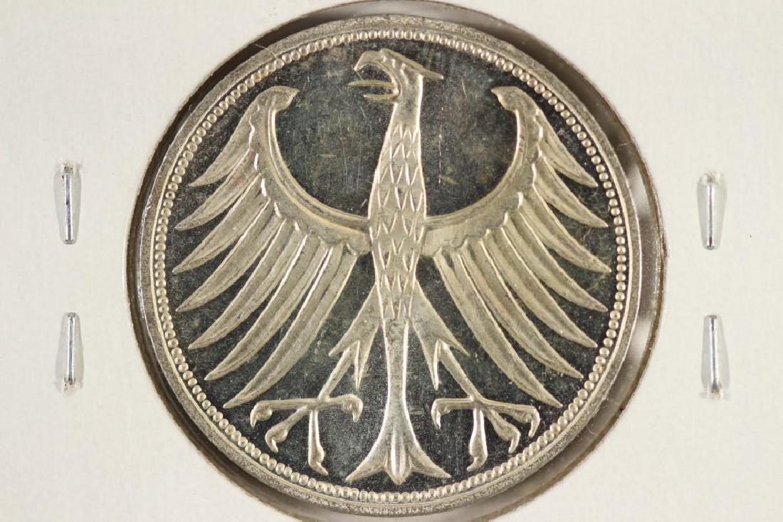1969-F GERMAN SILVER 5 MARK BU (1 of 2)
