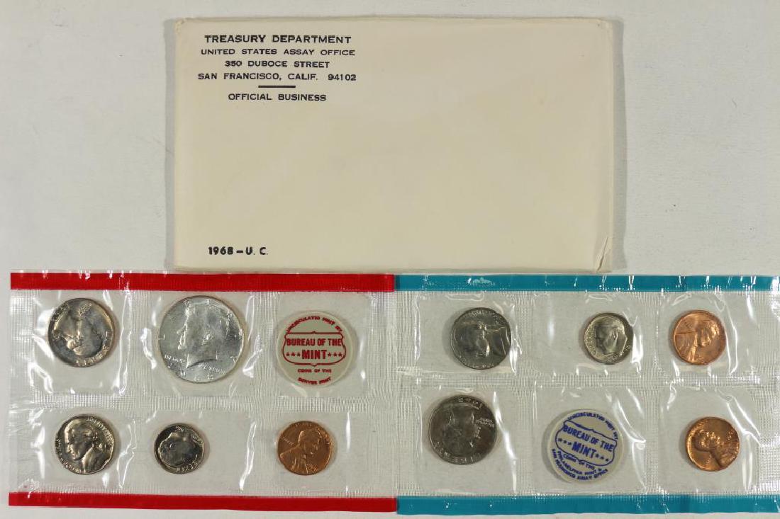 1968 US MINT SET (UNC) P/D/S (WITH ENVELOPE) (1 of 2)