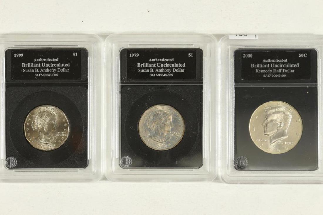 3 SLABBED COINS SEE DESCRIPTION (1 of 2)