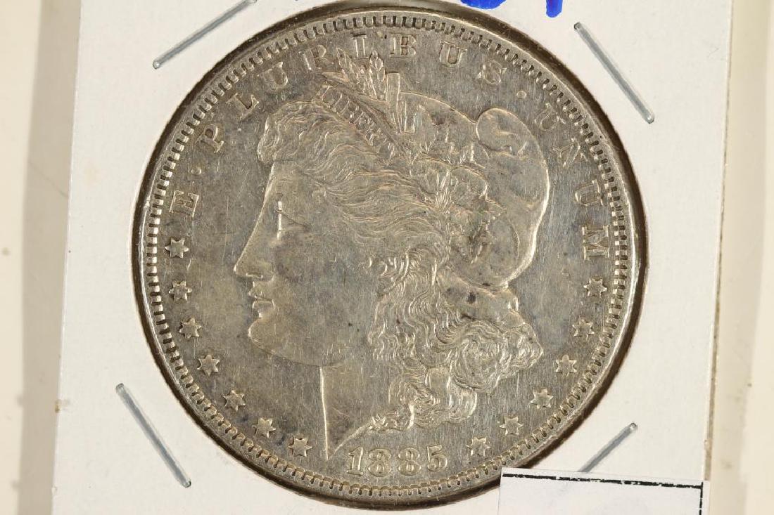 1885 MORGAN SILVER DOLLAR: You must call us at 1-763-862-8302 or email us at bidalotauction@aol.com with your credit card number directly. Thanks.