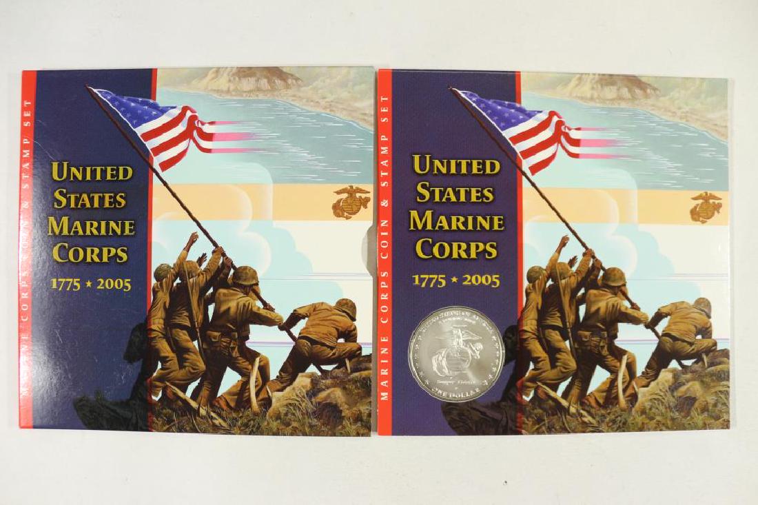 2005 US MARINE CORPS COIN & STAMP SET (1 of 3)
