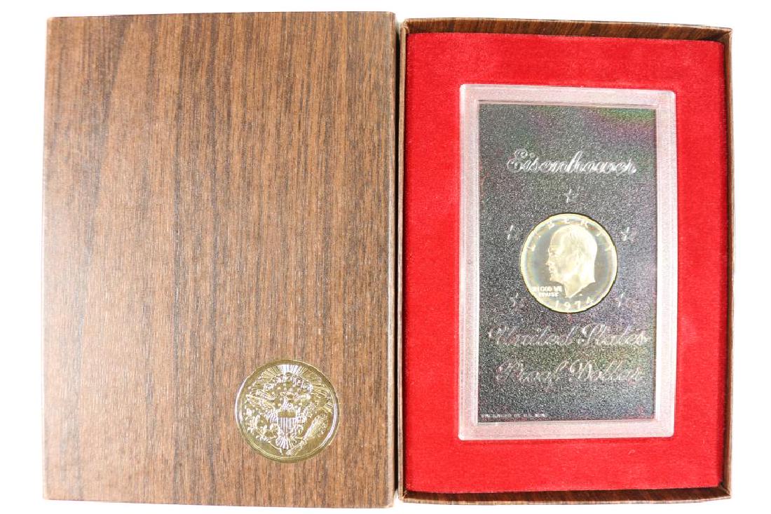 1974-S IKE SILVER DOLLAR PROOF (BROWN PACK) (1 of 2)