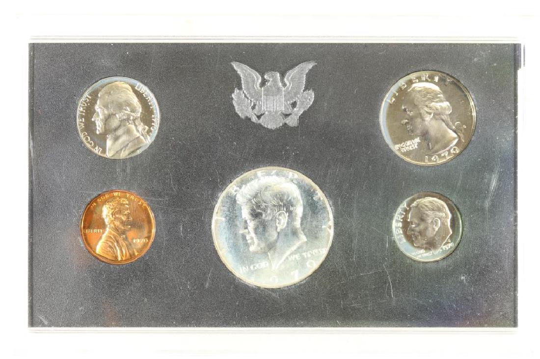 1970 US PROOF SET WITH BOX, 40% SILVER JFK HALF (1 of 2)