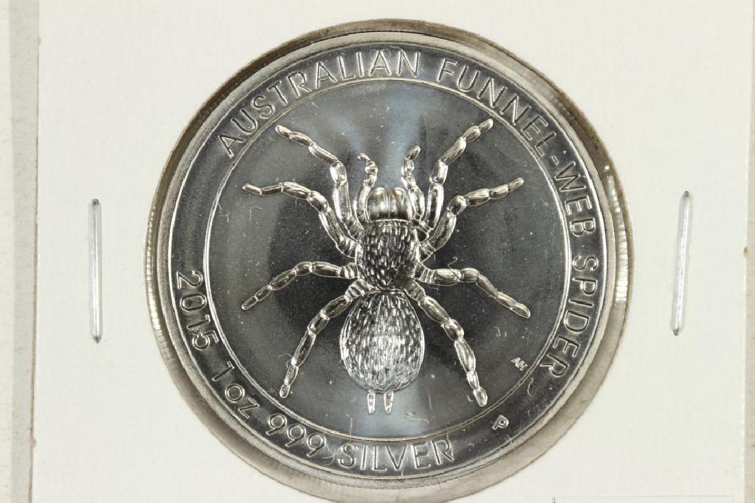 2015 AUSTRALIA SILVER DOLLAR AUSTRALIAN FUNNEL-WEB (1 of 2)