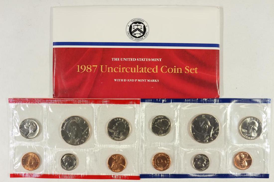 1987 US MINT SET (UNC) P/D (WITH ENVELOPE) (1 of 2)