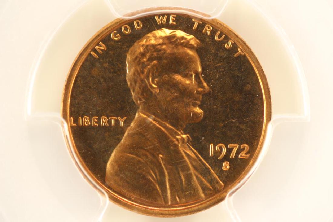 1972-S LINCOLN CENT PCGS PR68RD (1 of 3)