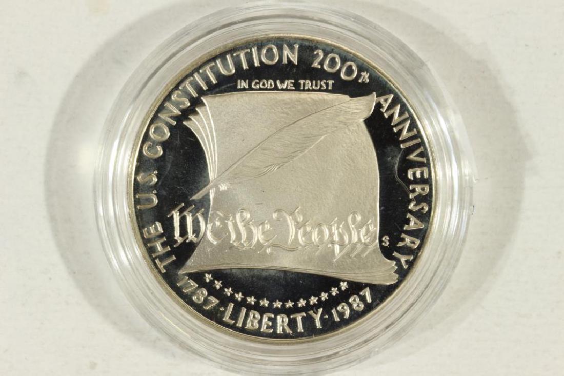 1987-S US CONSTITUTION PROOF SILVER DOLLAR (1 of 2)