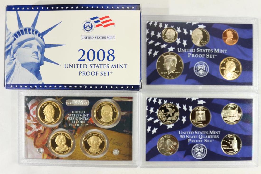 2008 US PROOF SET (WITH BOX) 14 PIECES (1 of 2)