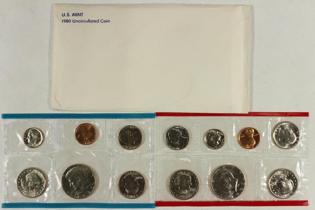 1980 US MINT SET (UNC) P/D/S (WITH ENVELOPE) (1 of 2)