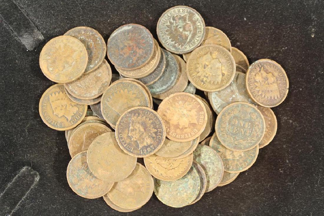 50 ASSORTED INDIAN HEAD CENTS (1 of 1)