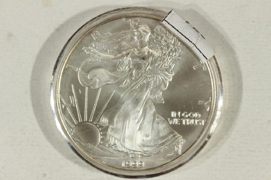 1999 AMERICAN SILVER EAGLE UNC (1 of 2)