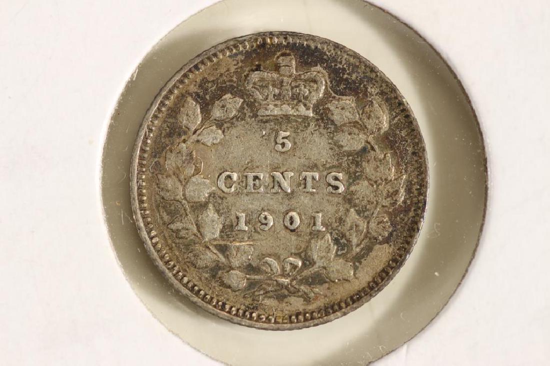 1901 CANADA SILVER 5 CENTS (1 of 2)