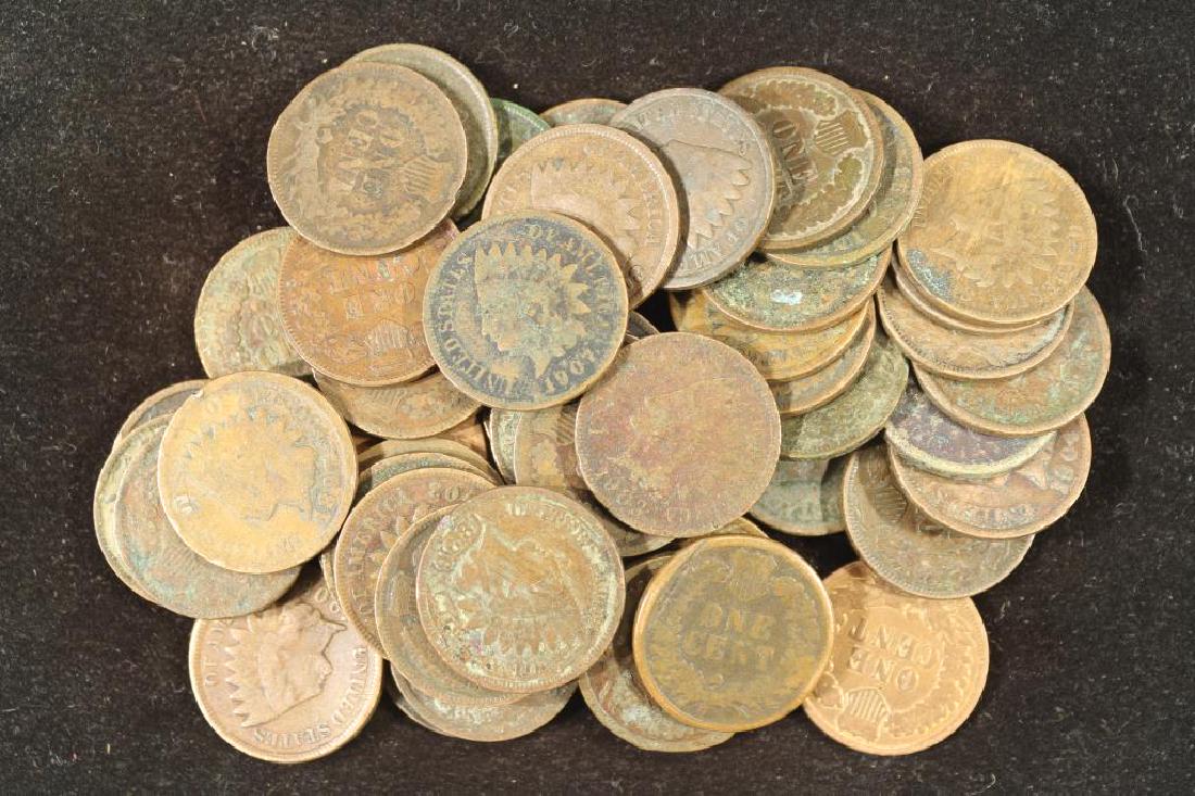 50 ASSORTED INDIAN HEAD CENTS (1 of 1)