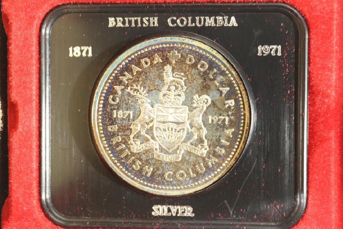 1971 CANADA BRITISH COLUMBIA SILVER DOLLAR TONED (1 of 3)