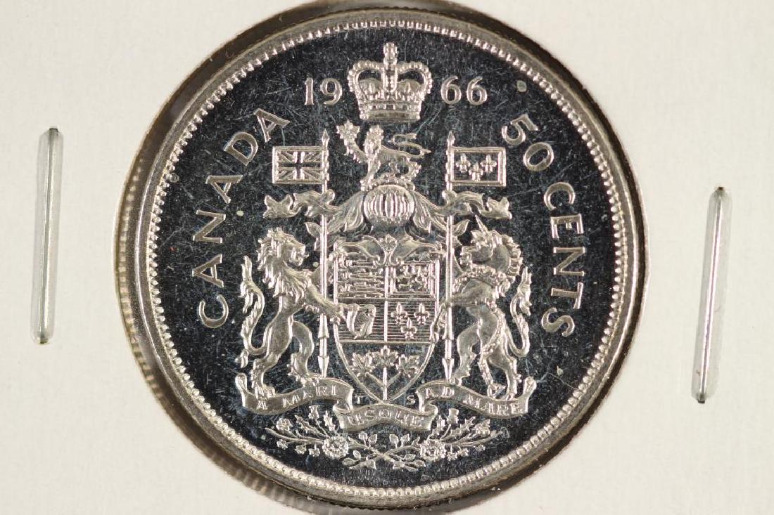 1966 CANADA SILVER 50 CENT BU (1 of 2)