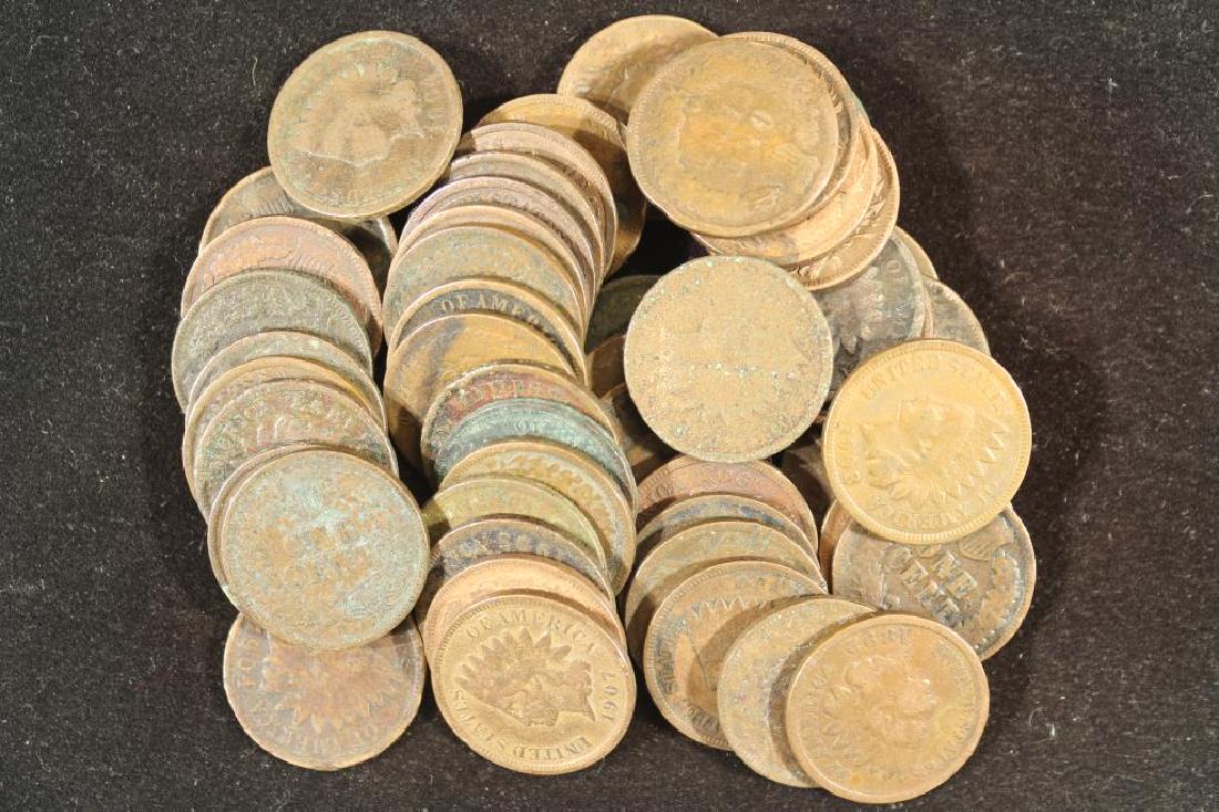 50 ASSORTED INDIAN HEAD CENTS (1 of 1)