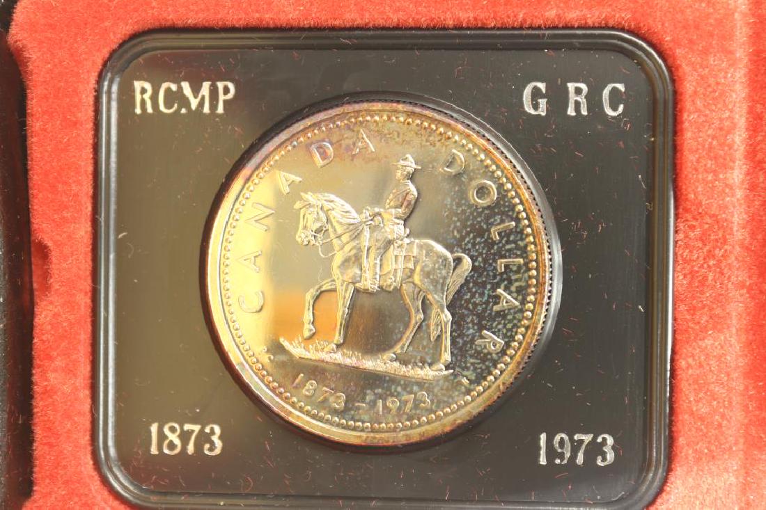 1973 CANADA RCMP SILVER DOLLAR TONED PROOF (1 of 3)