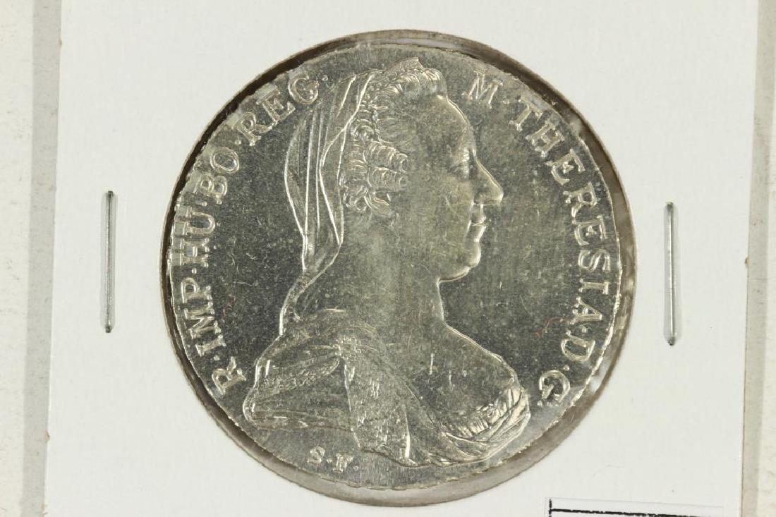 1780 AUSTRIA MARIA THERESIA THALER (SILVER) UNC: You must call us at 1-763-862-8302 or email us at bidalotauction@aol.com with your credit card number directly. Thanks.