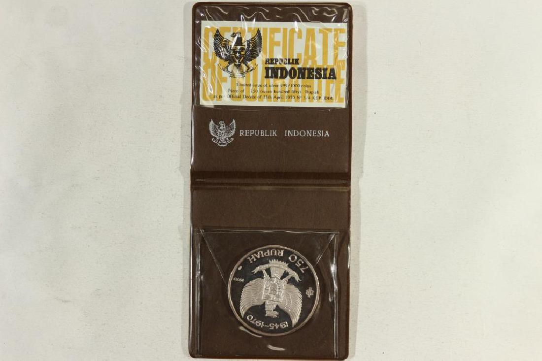 LIMITED ISSUE 1970 INDONESIA SILVER PROOF 750 (1 of 3)