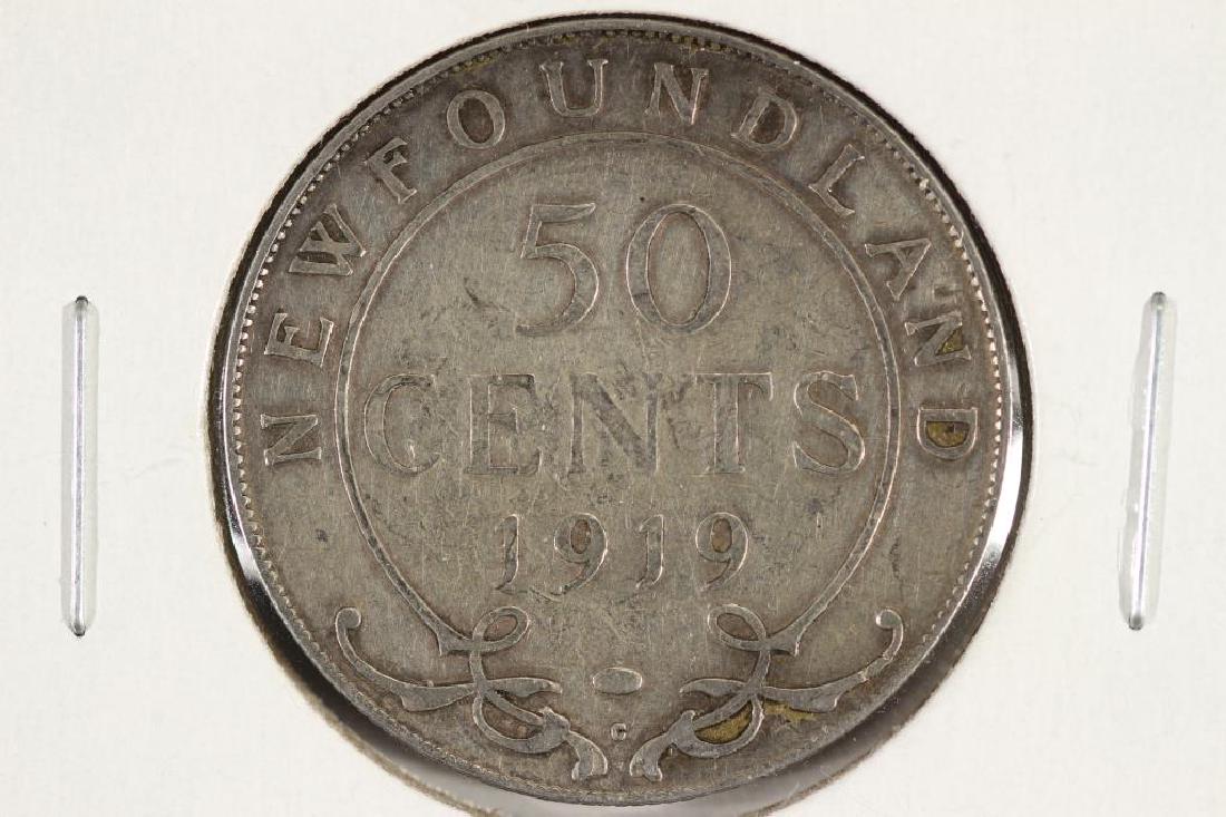 1919-C NEWFOUNDLAND SILVER 50 CENTS (1 of 2)