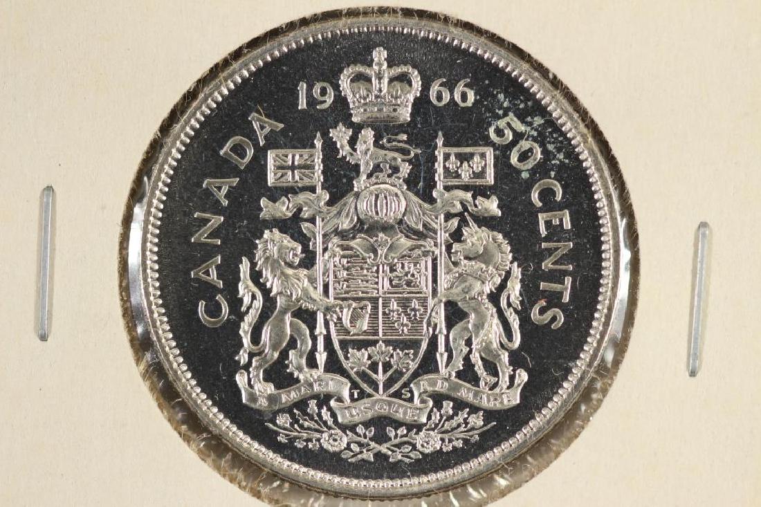 1966 CANADA SILVER 50 CENT BU (1 of 2)