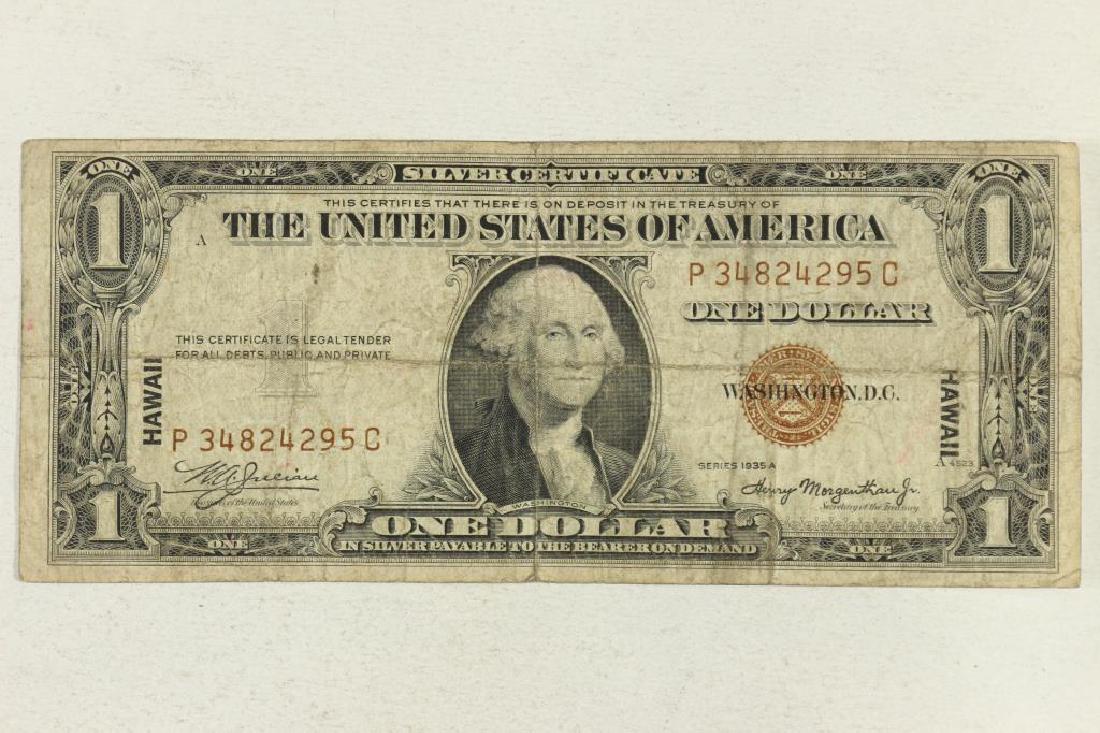 1935-A $1 SILVER CERTIFICATE HAWAIIAN OVERPRINT (1 of 2)