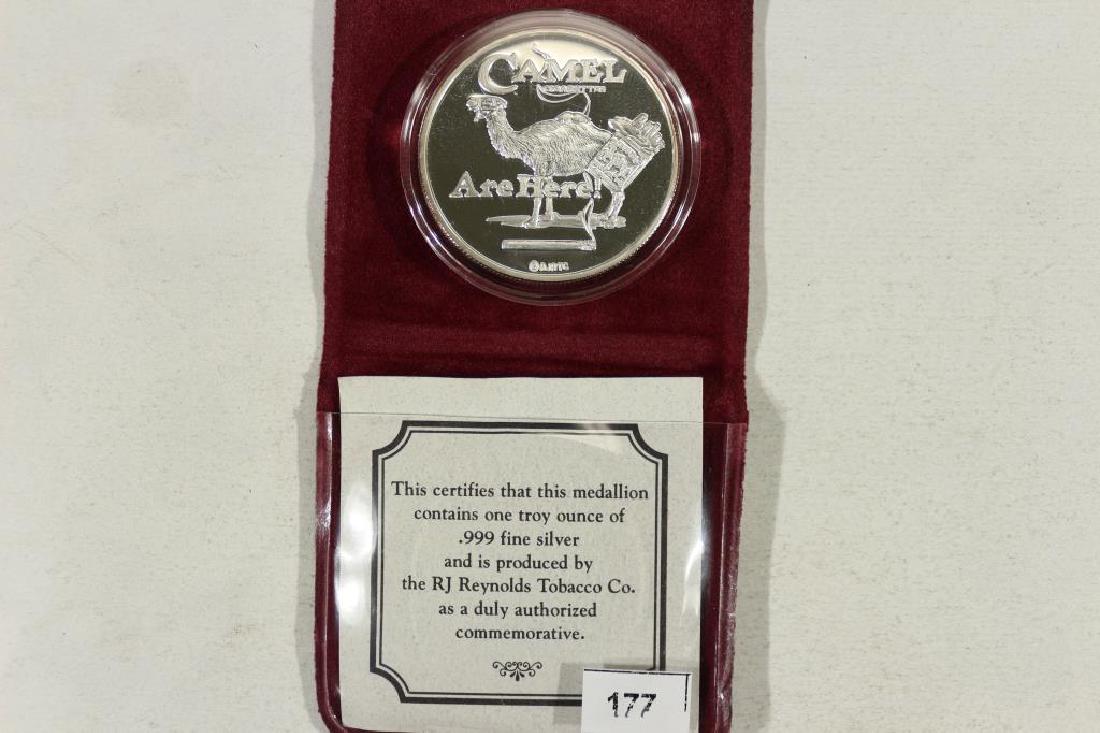 1 TROY OZ .999 FINE SILVER PROOF ROUND CAMEL (1 of 2)
