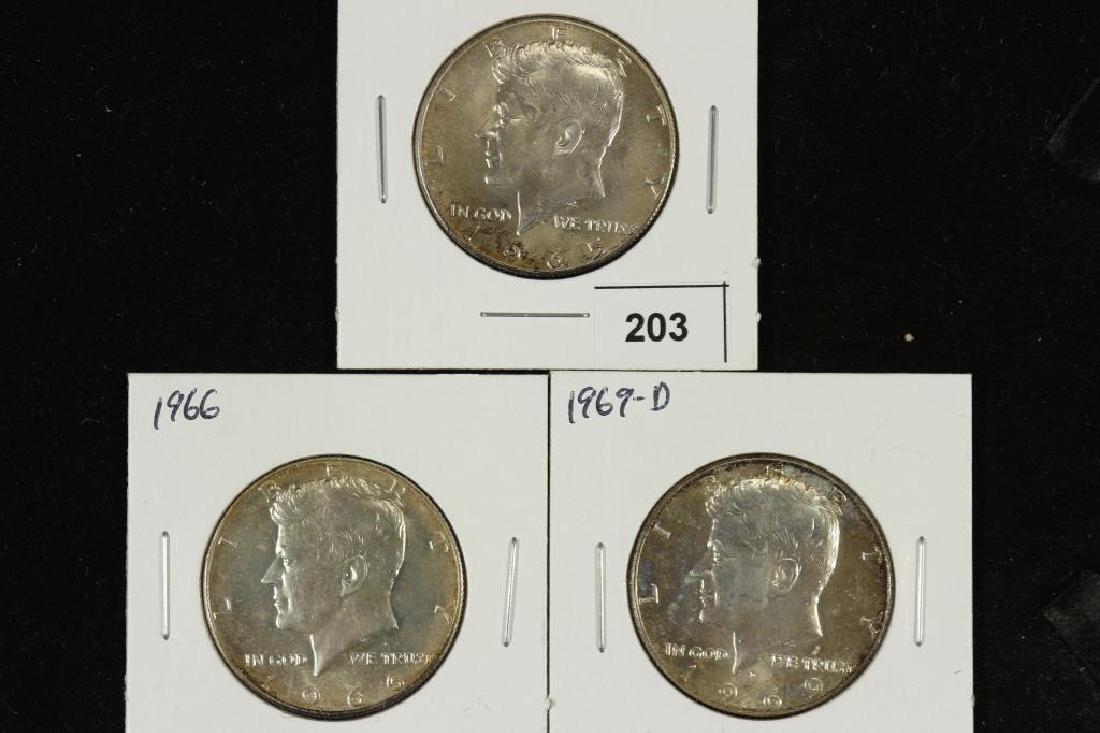 1965,66 & 69-D 40% SILVER JOHN F. KENNEDY HALVES: You must call us at 1-763-862-8302 or email us at bidalotauction@aol.com with your credit card number directly. Thanks.