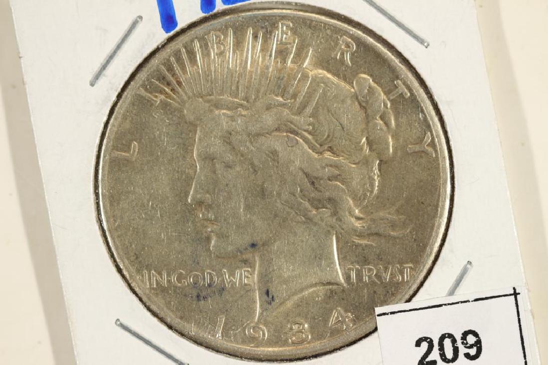 1934-S PEACE SILVER DOLLAR KEY DATE (1 of 2)